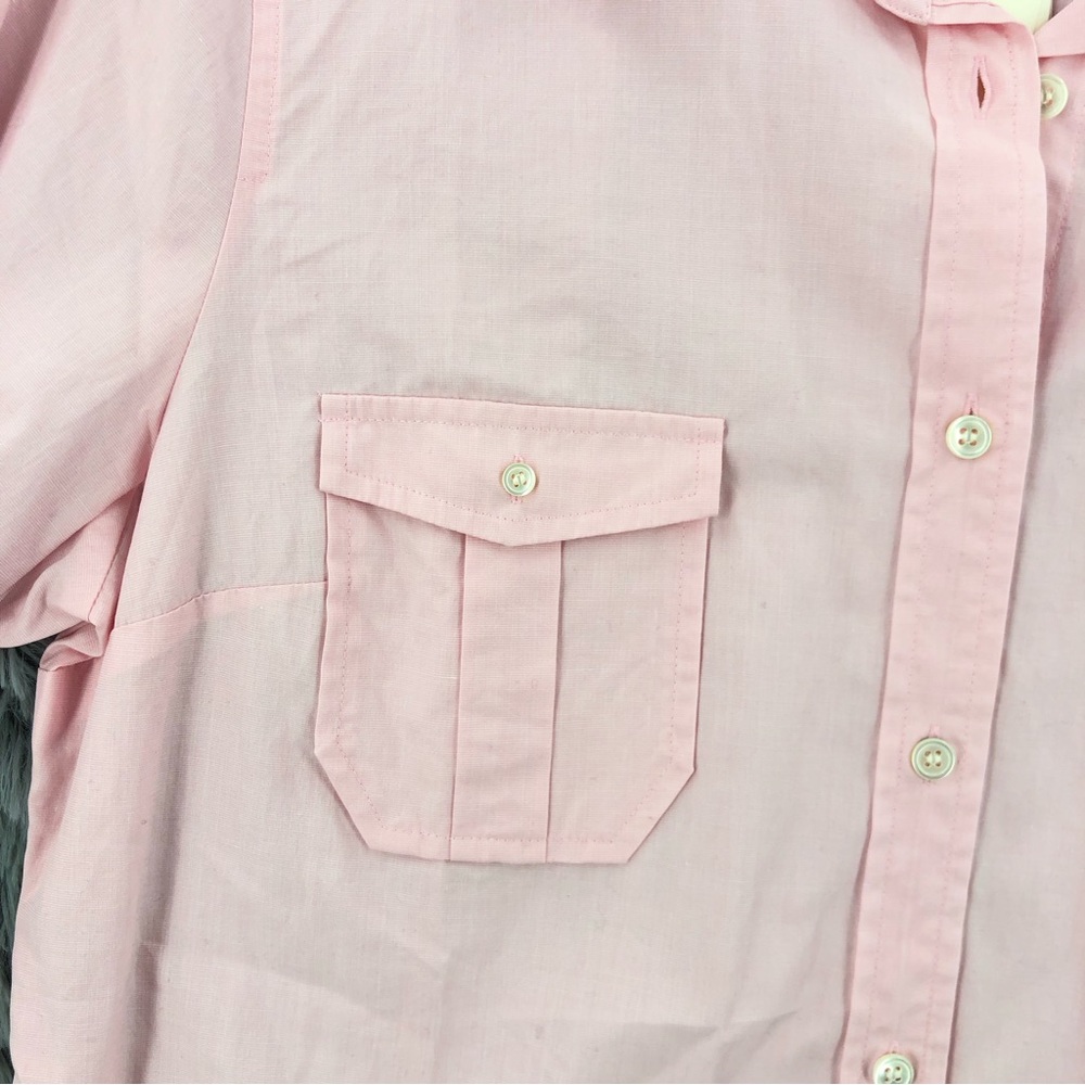 J. Crew Shirt Womens Size XL NWT 100 Percent Cotton Pink Button Down - Picture 2 of 8
